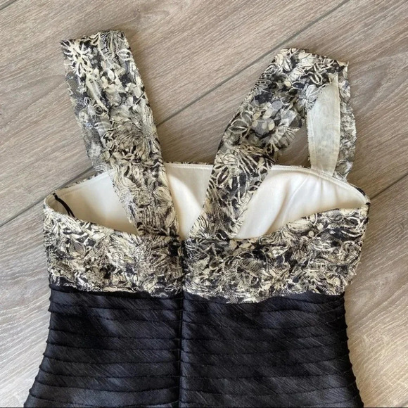 JS Collections Black Shutter Cocktail Lace Dress - Picture 16 of 16